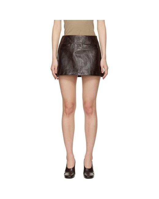 Frankie Shop Brown Rory Skirt