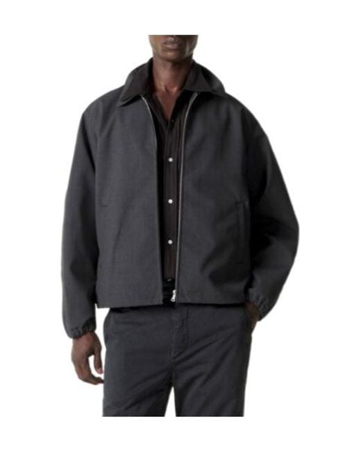 Auralee Black Oversized Jacket for men