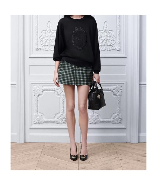 Dior Black Médaillon Embroidered Sweater