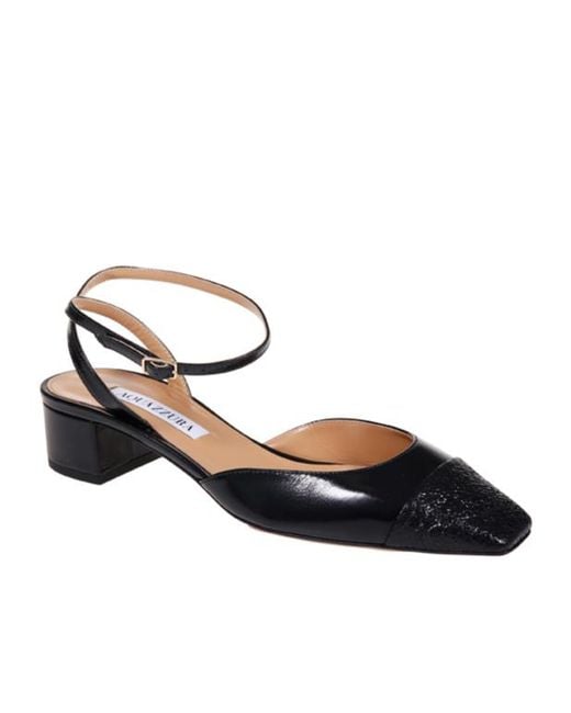 Aquazzura Multicolor Two-Toned Square Toe Pumps