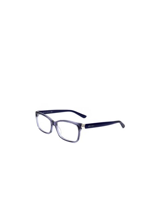 Jimmy Choo White Eyewear Rectangular Frame Glasses
