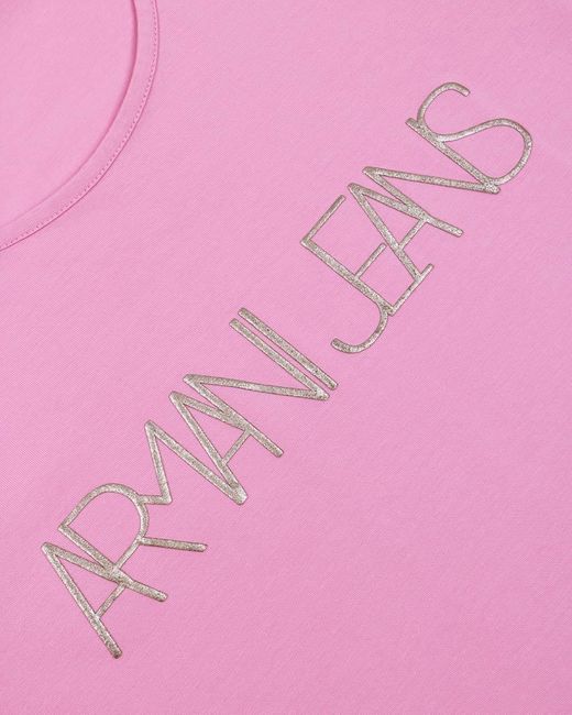 Armani Jeans Pink Long-Sleeved T-Shirt