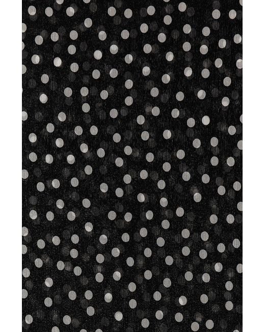 Dolce & Gabbana Black Polka Dot Printed Scarf