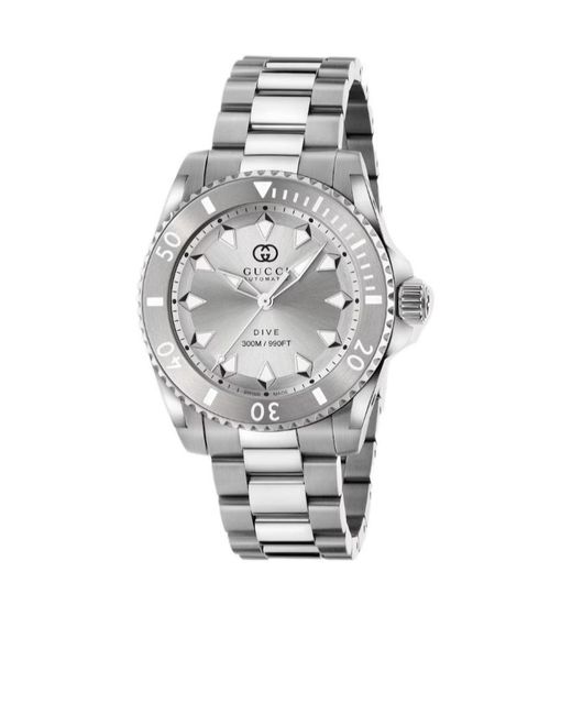 Gucci Gray Dive Watch, 40Mm for men