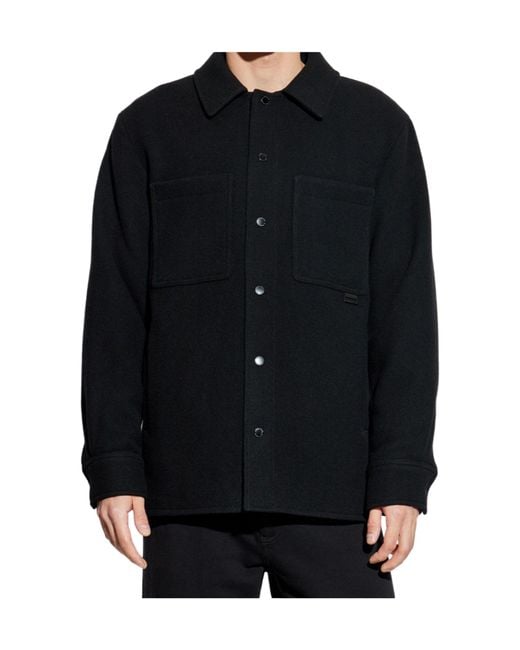 Canada Goose Blue Balas Button-Fastening Patch-Pocket Overshirt for men