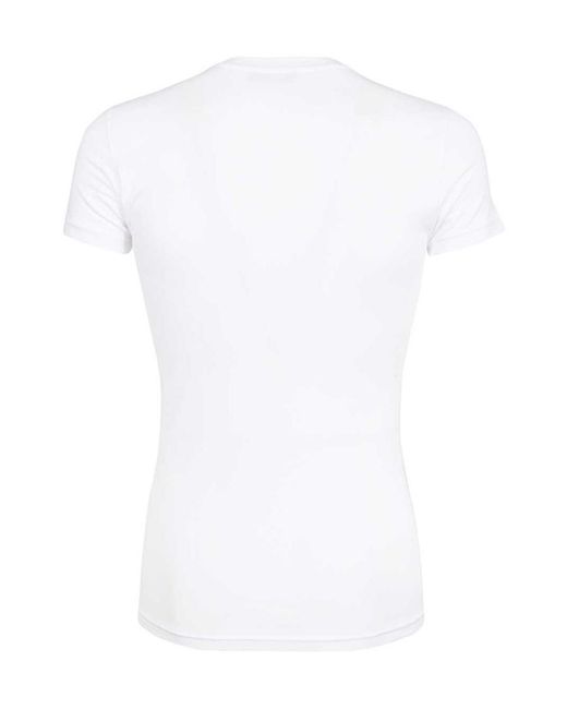 Emporio Armani White Logo T-Shirt for men
