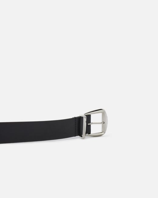 Pinko White Leather Belt, 4 Cm