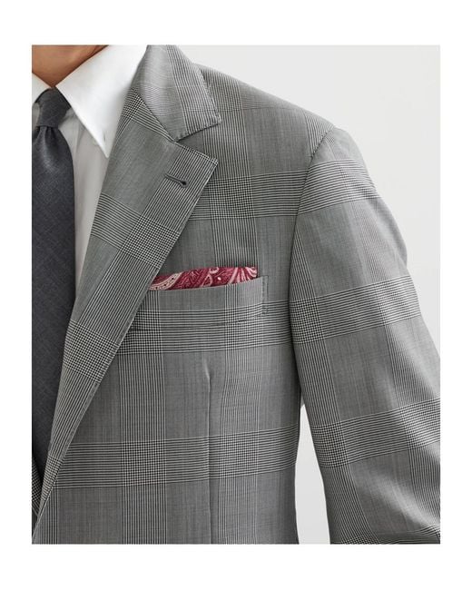Brunello Cucinelli Pink Double Face Pocket Square for men