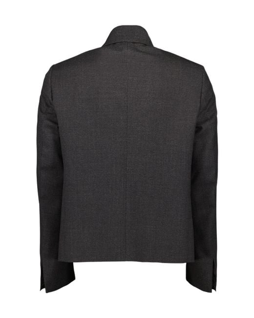 Givenchy Black Zip-Up Shirt Jacket for men