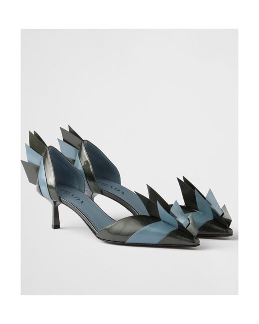 Prada Multicolor Panelled Slip-On Pumps