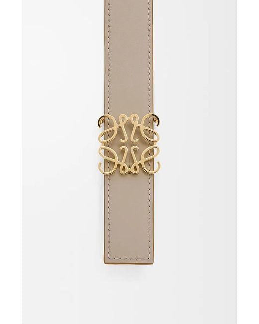 Loewe White Reversible Anagram Belt