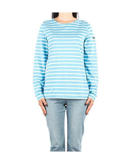 Saint James Blue Striped T-Shirt