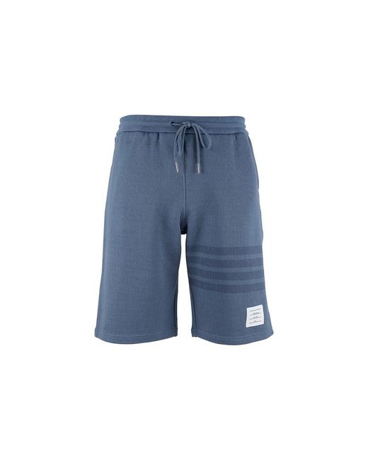 Thom Browne Blue Rwb Striped Shorts for men