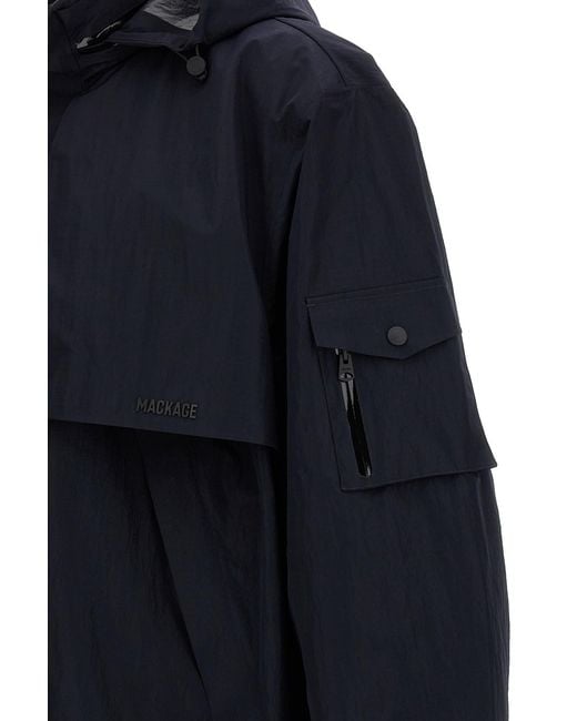 Mackage Blue Garrett Hooded Jacket for men