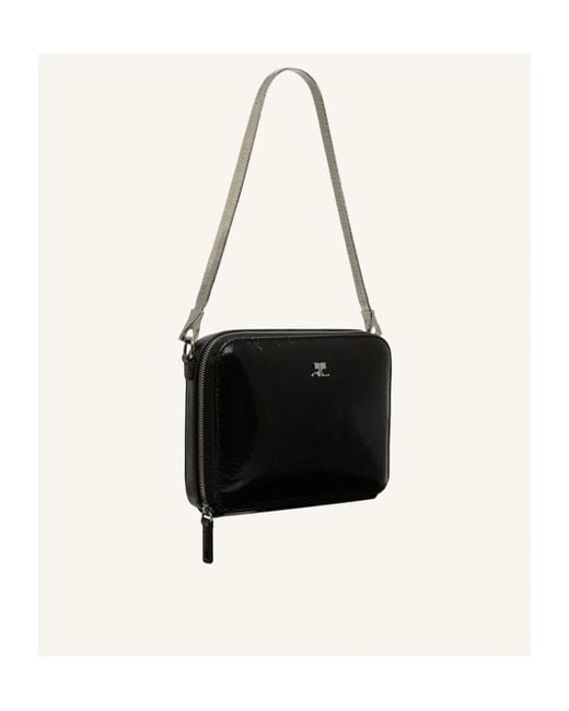 Courreges Black Courrèges Cloud Chained Shoulder Bag