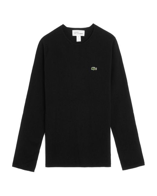 Comme des Garçons Black Comme Des Garçons Shirt X Lacoste Crewneck Jumper for men