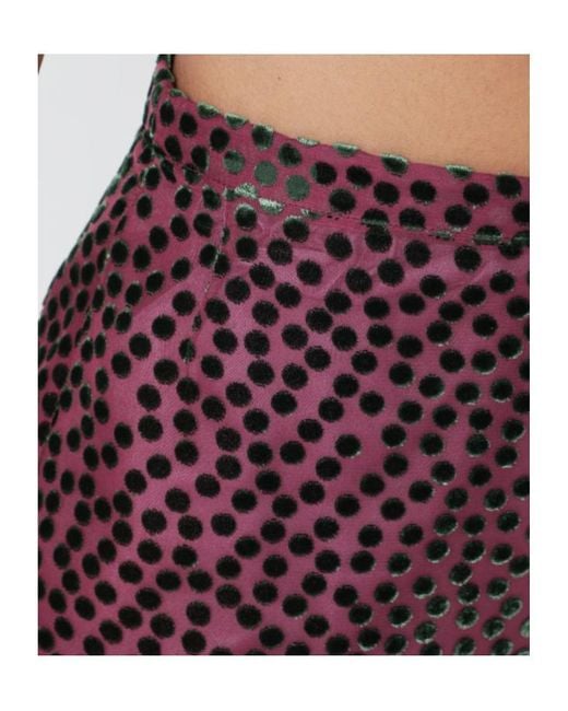 Dries Van Noten Black Polka Dot Skirt