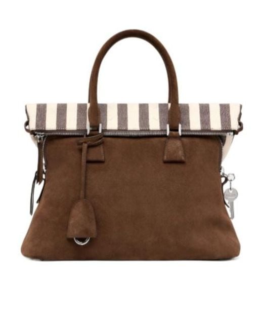 Maison Margiela Brown 5Ac Soft Medium Tote Bag