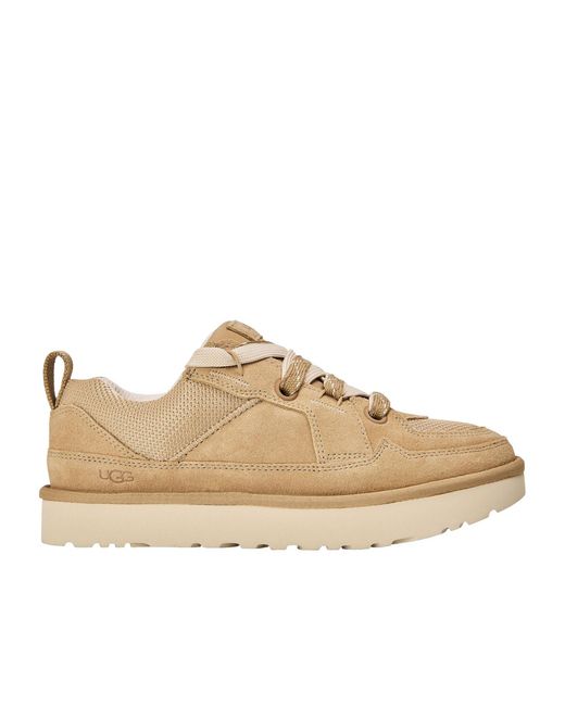 Ugg Natural Lo Lowmel Lace-Up Sneakers