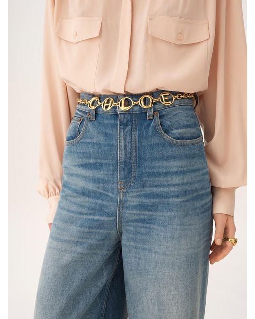 Chloé Metallic Chloé The Chloé Script Jewellery Belt