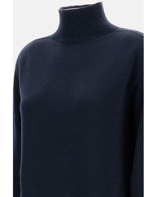 Max Mara Blue 'S High Knitted Jumper