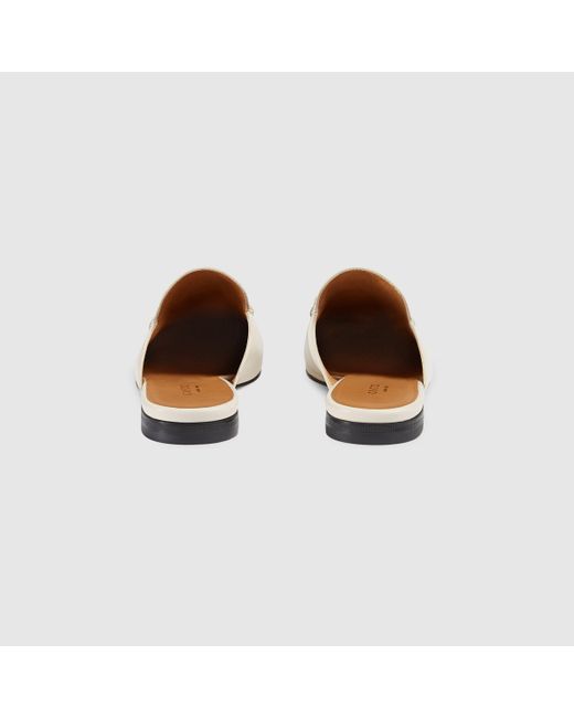 Gucci White Princetown Slipper