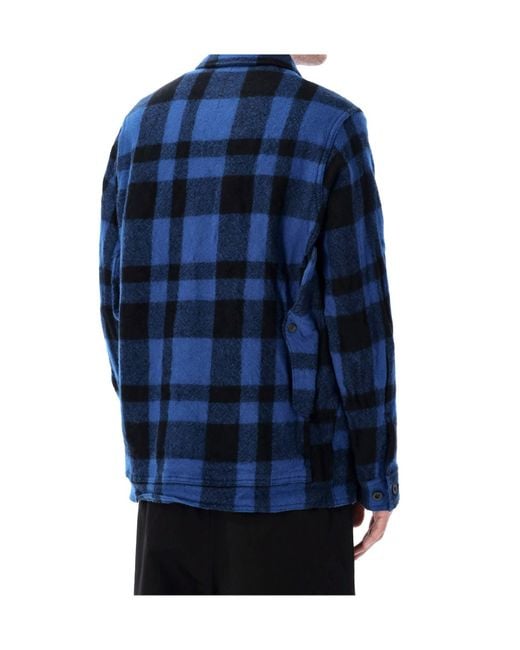 Junya Watanabe Blue Checked Filson Shirt Jacket for men