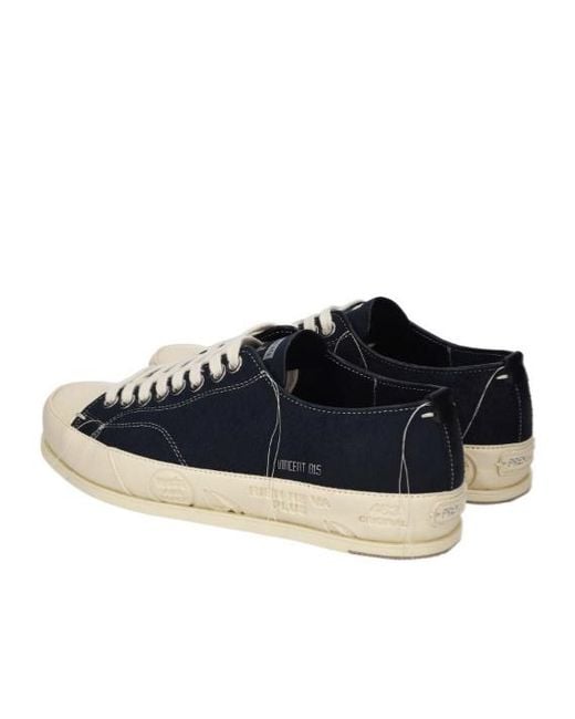 Premiata Blue Vince Low-Top Sneakers for men