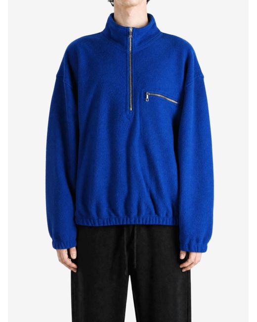 Rier Blue Long-Sleeved Sweatshirt for men