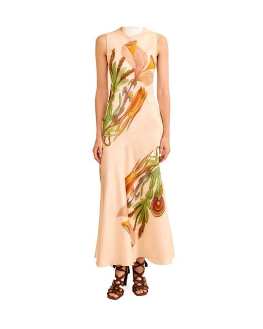 Ulla Johnson Metallic Gaea Midi Dress