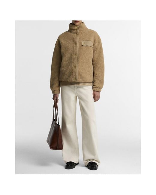 Barbour Natural Cropped Standcollar Sherpa Jacket
