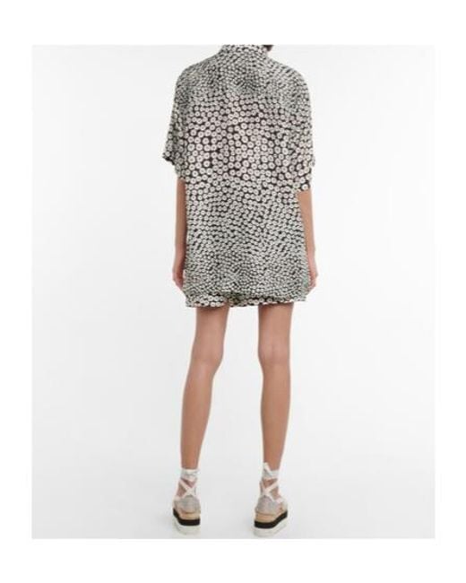 Stella McCartney White Floral Silk Shirt