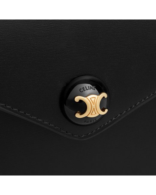 Céline Black Envelope Wallet On Chain