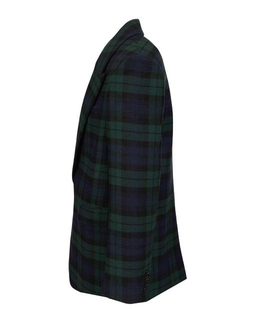 Saint Laurent Black Tartan Jacket for men
