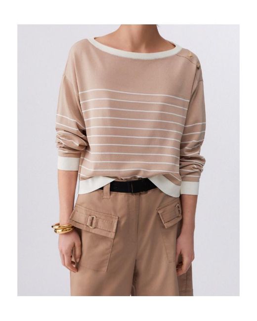 Liu Jo Pink Striped Jumper