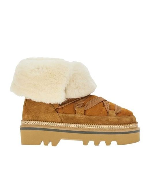 Hogan Natural H675 Lace-Up Boots