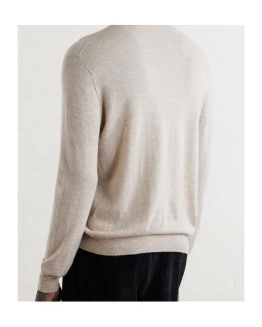 The Row White V-Neck Sweater for men