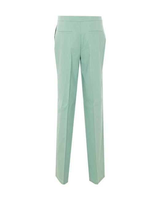 Pinko Green Jacopone Wide-Leg Pants