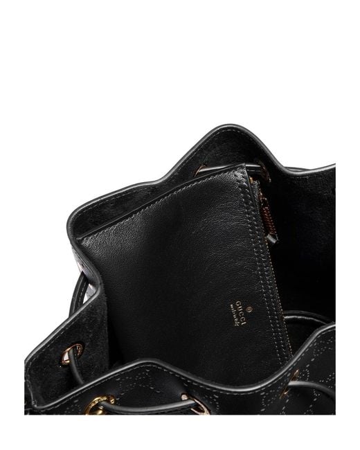 Gucci Black Venice Small Bucket Bag