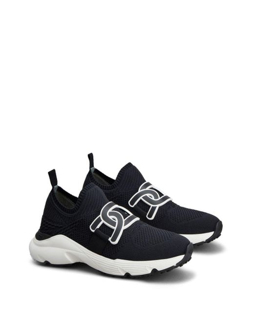 Tod's Black Kate Knitted Slip-On Sneakers