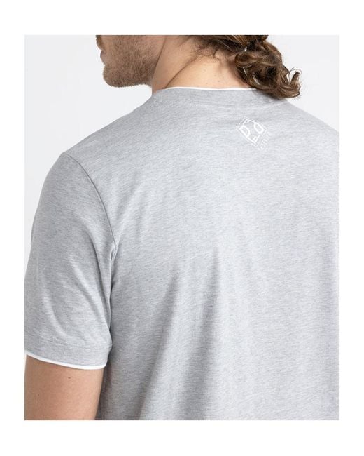 Peserico Gray Logo-Print T-Shirt for men