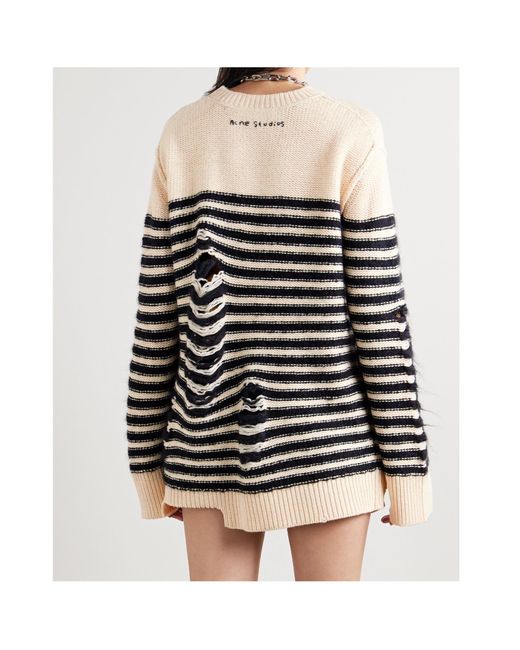 Acne Black Striped Sweater