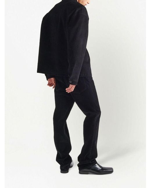 Prada Blue Long-Sleeved Shirt for men