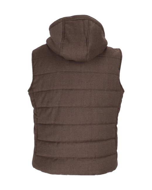 Lubiam Brown Sleeveless Vest for men