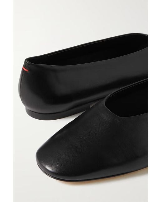 Aeyde Black Kirsten Round Toe Flats