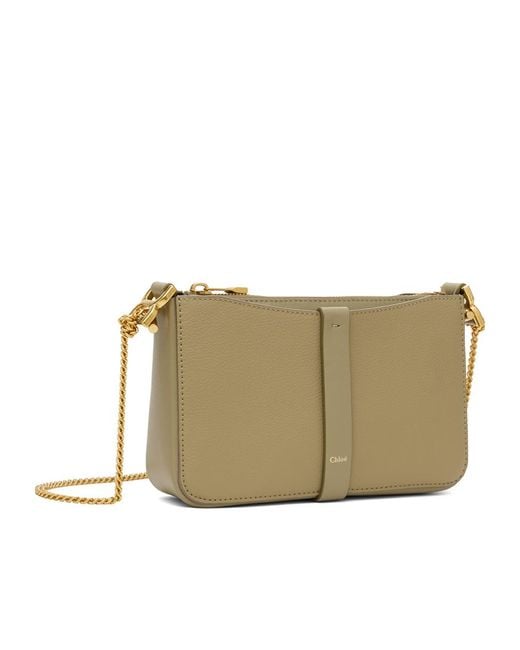 Chloé Natural Mini Marcie Leather Shoulder Bag