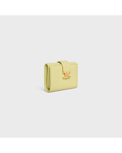 Céline Yellow Fine Strap Wallet Nino