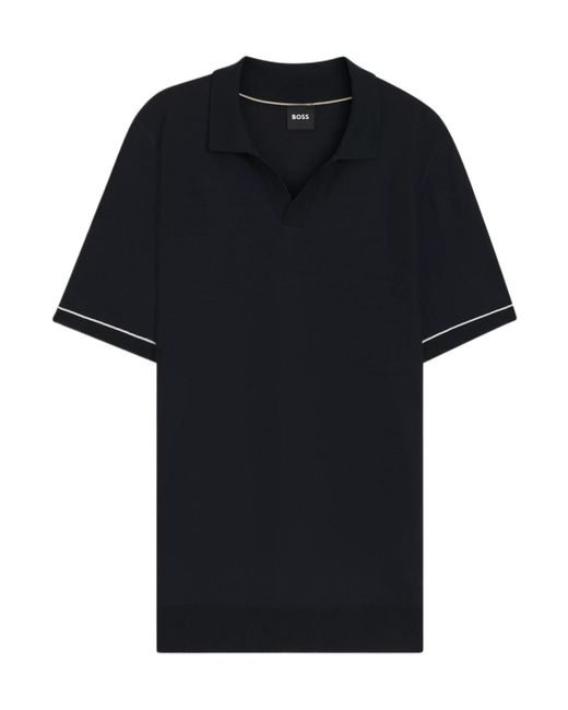 Boss Black V-Neck Polo Shirt for men