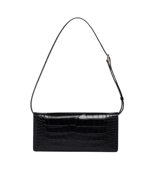 Tom Ford Black Embossed Shoulder Bag