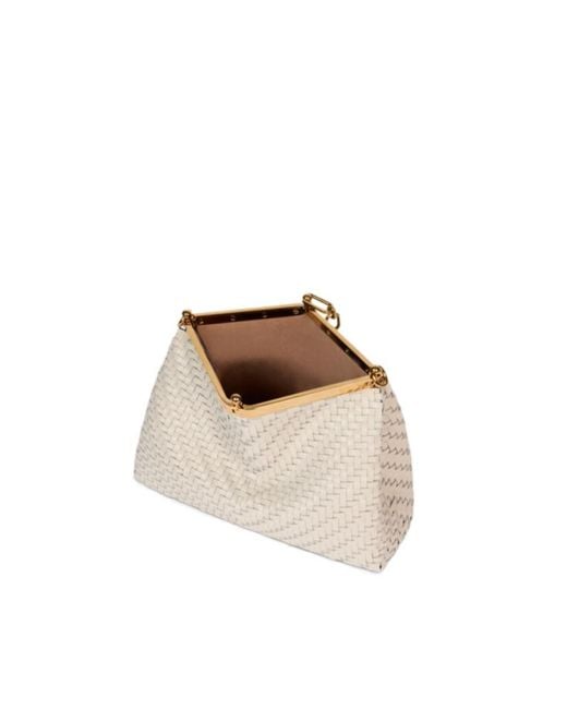 Etro Natural Vela Braided Shoulder Bag